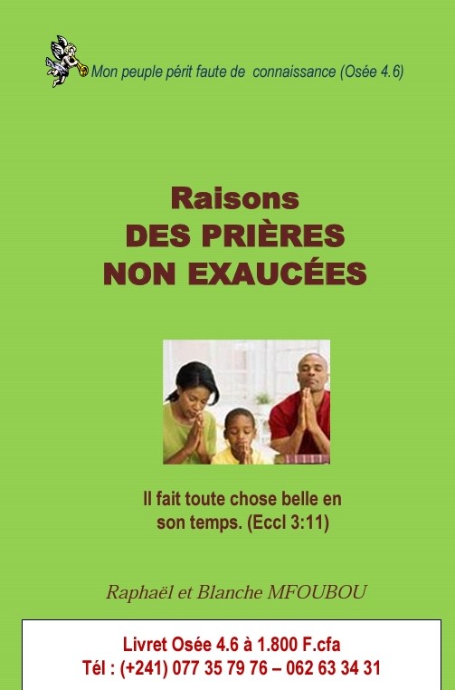 Raisons des prières non exaucées